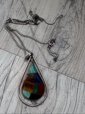 vintage pendant (chain 925